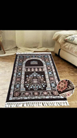 Tapis de prière de voyage islamique en gros 100% polyester couverture tissée portable jeter festival de pèlerinage musulman culte