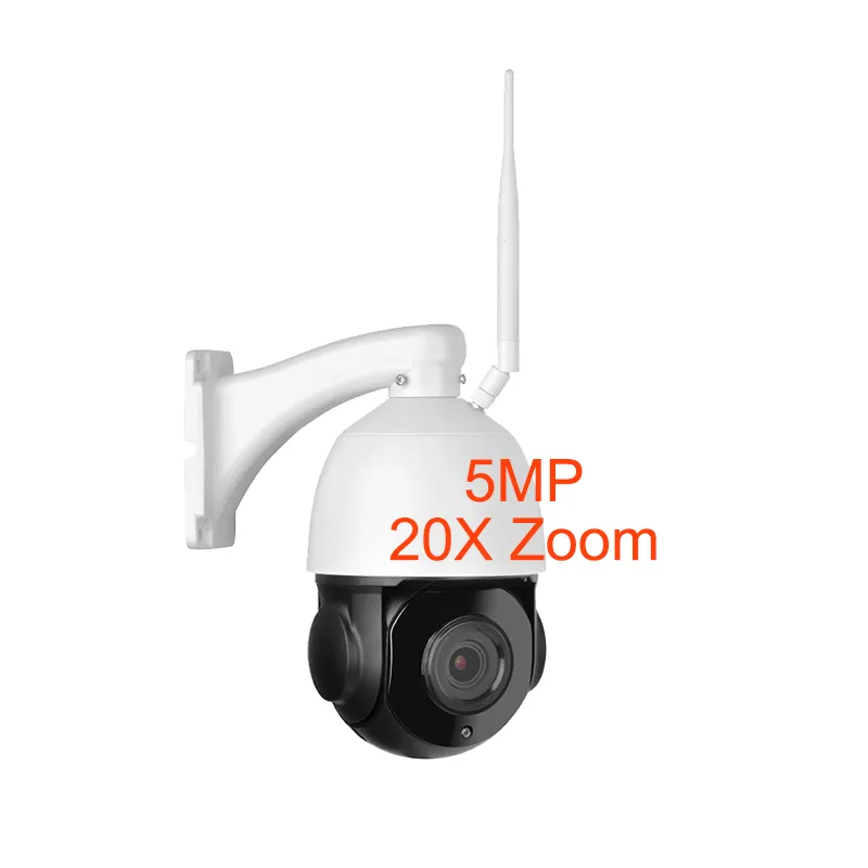 Tuya Smart 5MP telecamera di sicurezza wireless telecamera ptz per esterni zoom ottico 20X rilevazione movimento allarme e visione notturna