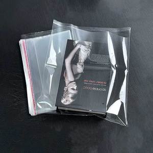 Sac de stationnement en plastique OPP transparent avec logo autocollant, thermoscellable, durable et personnalisable - Product Image 3