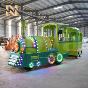 <span class=keywords><strong>Tren</strong></span> Turístico Eléctrico sin Rieles para Parques <span class=keywords><strong>de</strong></span> Atracciones, <span class=keywords><strong>de</strong></span> 16-24 Asientos, para Niños, en Venta - Product Image 2