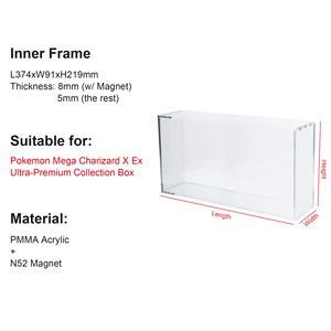 Hộp trưng bày Pokemon TCG <span class=keywords><strong>Mega</strong></span> Phantom Charizard X Ex Ultra-Premium Collection UPC có nắp từ tính, hộp bảo vệ acrylic - Product Image 4