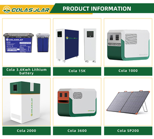 Centrale Électrique Portable Cola Solar 1000Wh 200W LiFePO4, Générateur Tout-en-un avec MPPT et Onde Sinusoïdale Pure pour Réseau ESS Solaire - Product Image 6