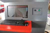 Machine de marquage laser CO2 à scanner galvo 3D CK pour cuir, denim, jeans, bois, cartes