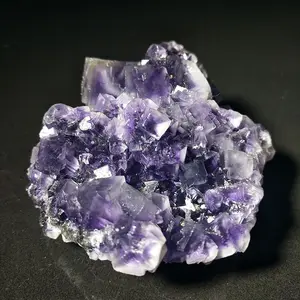 Wholesale Exquisite Natural Quartz Healing Stone Purple Fluorite Crystal Cluster Mineral Samples