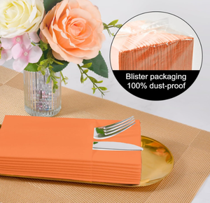 40*40Cm 55gsm 1 Ply Biểu Tượng Tùy Chỉnh Màu Sắc Chất Lượng Cao Dùng Một Lần Bữa Ăn Tối Khăn Ăn Túi Phong Cách Nhà Hàng Túi <span class=keywords><strong>Airlaid</strong></span> Giấy Trinh Nữ - Product Image 5