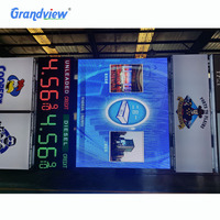 Panneau d'affichage numérique de publicité extérieure Affichage LED programmable commercial Panneau de pylône LED professionnel