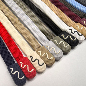 Customized 8MM Nylon <strong>Flat</strong> Rope Colorful Braided Pull-<strong>Cords</strong> Hoodie <strong>Drawstrings</strong> Casual Pants Waistbands Shoelaces Included - Product Image 2
