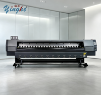 Impresora de Gran Formato de Alta Velocidad de 3.2m con 2 o 4 Cabezales para Producción de Lonas Flexibles, Pancartas y Carteleras