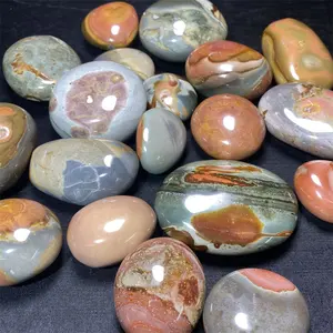 Natural Crystal High Quality Ocean Stone Palm Stone Hand Carved gemstone crafts For Spiritual Healing