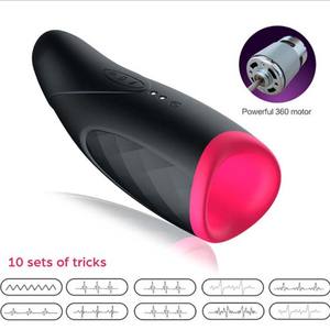 <span class=keywords><strong>Masturbador</strong></span> Masculino Automático con Vibración, Calentamiento y Succión, Copa de Entrenamiento con Labios Rojos Brillantes - Product Image 3