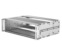 RDEKONO Rack Mobile 19 pouces PXI Chassis 19 pouces 3U Rack and Pinion Enclosure Rackmount PC Case 3U Cabinet