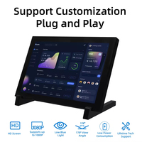 Ahududu Pi için hd-mi/USB arayüzü ile MPI8008-A 8 ''inç IPS LCD kapasitif dokunmatik ekran 1280*800 LCD modülü