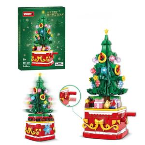 Bloques de Construcción Yuglow 3D, Santa Claus, Árbol de Navidad, Casa de Jengibre, Escultura de Hielo, Ladrillos Pequeños de Plástico para Manualidades, Juguete Educativo - Product Image 5