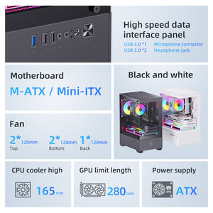 Gabinete de <span class=keywords><strong>Computadora</strong></span> Universal Snowman MicroATX de Acero con Ventana Lateral, Compatible con <span class=keywords><strong>Componentes</strong></span> Estándar - Product Image 6