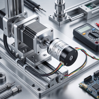 Encodeur absolu à tour unique de haute précision ES15S03R012BCAD1 à chaîne magnétique 4096PPR avec double interface RS485 pour applications collaboratives