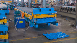 1100형 컬러 강판 유약 타일 롤 성형기 - Product Image 3