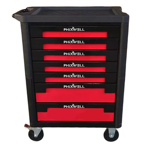 7 Drawers Heavy Duty Warehouse Garage Repair Shop <strong>Keyed</strong> <strong>Locking</strong> System Removable Tool Trolley Rolling Tool <strong>Cabinet</strong> With Wheels - Product Image 1