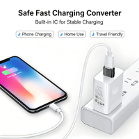 Adaptateur USB A mâle vers Type-C femelle pour ordinateur portable, ordinateur, téléphone