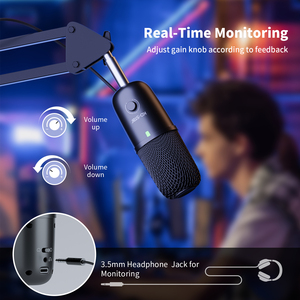 ไมโครโฟนแบบมีสายไมโครโฟนแบบพกพาไมโครโฟนสตูดิโอบันทึกเสียงแบบมืออาชีพจาก <span class=keywords><strong>Facebook</strong></span> - Product Image 6