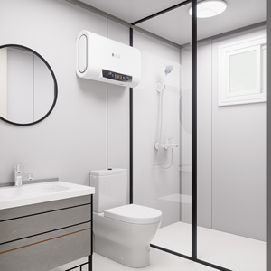 European Standard Outdoor Toilet Prefabricated Integrated Modular Bathroom Portable Toilet Separate Shower <b>Unit</b> Prefab Bathroom - Product Image 5