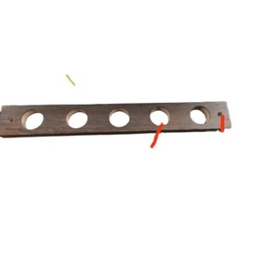 Soporte para tubos de ensayo de madera maciza de Paulownia y pino de 35,5 x 5 x 1,5 cm con orificios para uso en laboratorio - Product Image 4