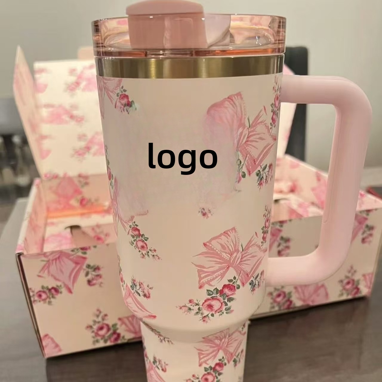 โบว์สีชมพู