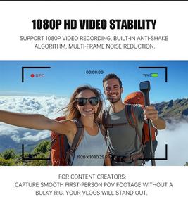 1:1 XIA0MI AI gafas inteligentes Cámara manos libres 1080P 25FPS grabación de vídeo IPX4 impermeable usable Bluet00th gafas Vlog - Product Image 5