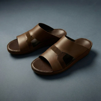 Sandales traditionnelles arabes pour hommes SHIKOL, en cuir de veau véritable de qualité supérieure, fabriquées à la main, boutique sur mesure du Golfe et du Moyen-Orient