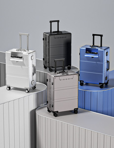 <span class=keywords><strong>Valigia</strong></span> Trolley da <span class=keywords><strong>Viaggio</strong></span> in Alluminio di Alta Qualità, Resistente, <span class=keywords><strong>Grande</strong></span>, con Guscio Rigido per Uomo - Product Image 3