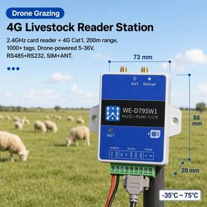 Traceur laser acoustique-optique 2,4 GHz 200 m du fabricant, 8 LED, 130 dB, rechargeable, carré, pour inventaire nocturne extérieur en entrepôt à hauts plafonds - Product Image 1