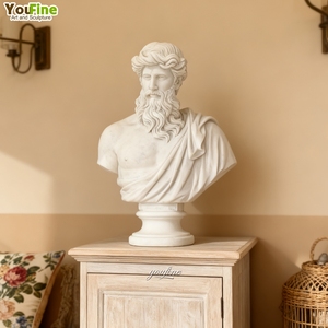 Statua da Giardino in Marmo Greco, Busto di Laocoonte, Ritratto in Pietra - Product Image 5