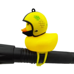 Timbre de Bicicleta Antuke con Diseño de Casco Amarillo, Funciona con Batería, Accesorio para Bicicleta Infantil - Product Image 2