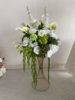 Arrangement de fleurs artificielles de haute qualité pour la décoration de table de mariage, décoration de demande en mariage