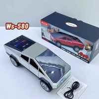 Speaker Mobil Stereo Nirkabel Bluetooth WS-580 Super Bass Model Mobil Woofer Hifi Musik WSTER Speaker Hadiah Radio FM/TF/USB/TWS