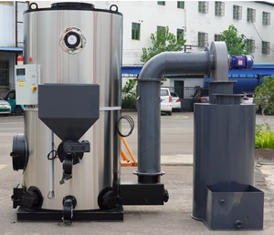 Chaudière à vapeur verticale industrielle à biomasse Faith, 0,1-1 t/h, avec économiseur et condenseur à tubes d'eau intégrés - Product Image 3