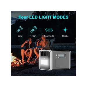Estación de Energía Portátil UAPOW AP2000 de 2400W, Panel Solar de 200W, Entrada Dual (Batería/CA), 4 Puertos USB-C PD, Carga Rápida de 2000W, 2048Wh - Product Image 2