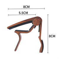 Wholesale Classic Electric & Acoustic Guitar Capo with Aluminum Alloy Tuning Clamp and PVC Picks
