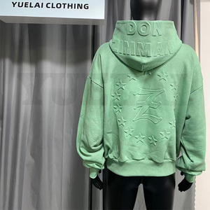 Felpe da Uomo e Sweatshirt <span class=keywords><strong>Streetwear</strong></span> Oversize con Logo Personalizzato a Rilievo o Ricamato, Pesanti e con Lavaggio <span class=keywords><strong>Vintage</strong></span> - Product Image 3