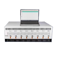 8 canaux 5V 50A 400a Max. Test de décharge de charge de cellule de batterie au lithium et testeur d'analyseur de maintenance d'équilibre DT5050