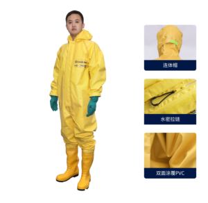 Combinaison Chimique Semi-fermée Haigu HG-2WP Niveau A Protection Jet-tight Anti-chimique & Imperméable - Product Image 3