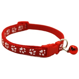 Collier réfléchissant pour animaux de compagnie Collier multicolore pour chat et chien Cloche sonore réglable en nylon peut être personnalisé - Product Image 3