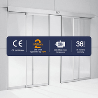 Pintu Geser Kaca Otomatis Sensor Cerdas Modern HH115 untuk Mal