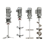 Mélangeur vertical industriel à pales pour la floculation - Acier inoxydable 304, Moteur 15kW IP55, IP56, 0-200 tr/min, Personnalisable OEM