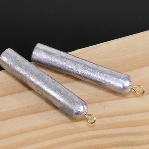 Plomb de pêche cylindrique Aohu 50G avec anneau pour la pêche à la ligne - Product Image 2