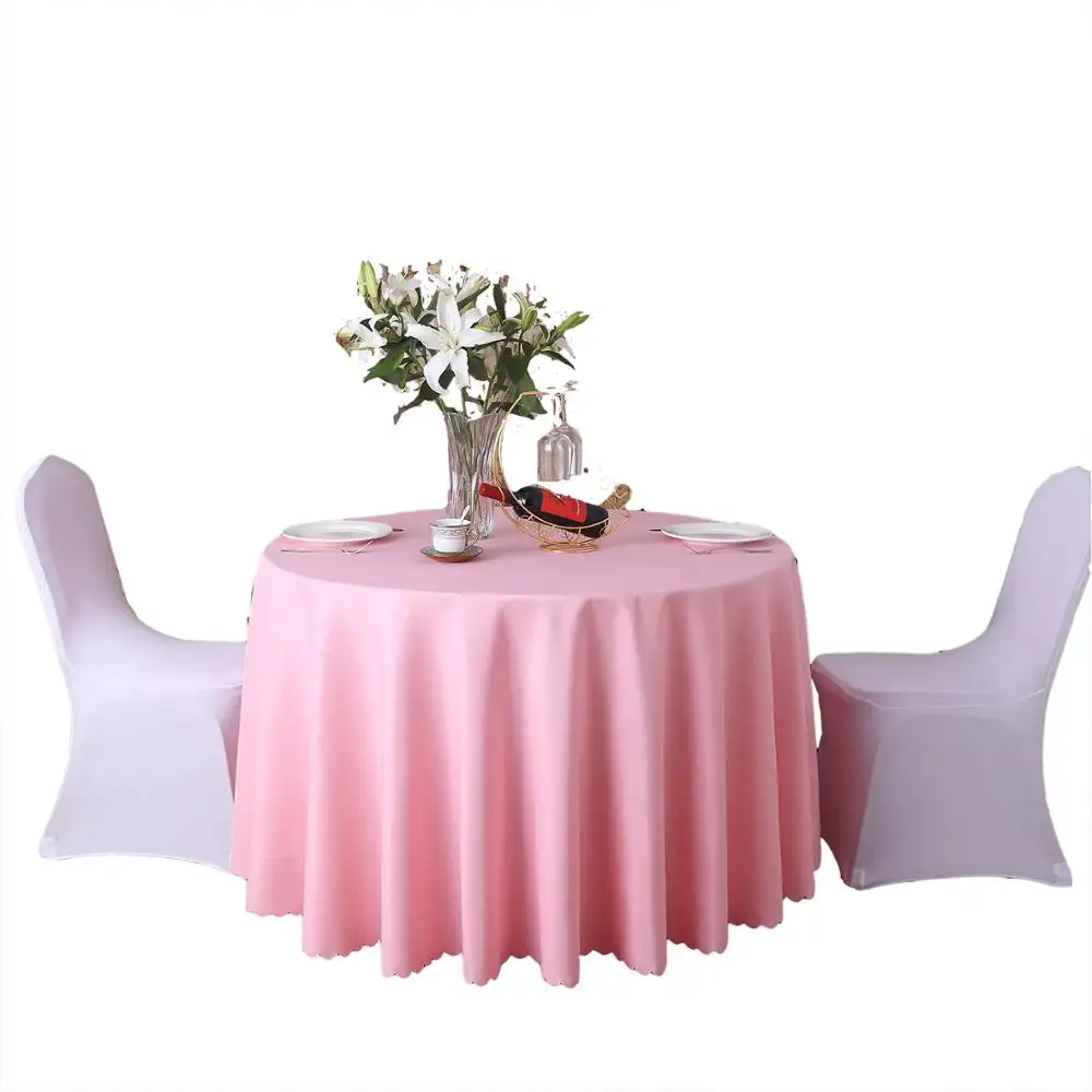 Wedding Party Premium Polyester Tablecloth For Restaurant or Banquet use