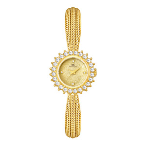 Reloj de Pulsera Elegante para Mujer BS New Bee Sis, Diseño Retro Griego con Flores, Caja de Aleación, Movimiento de Cuarzo - Product Image 6