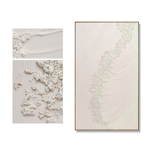Décor à la maison Texture Wabi Sabi oeuvre abstraite paysage marin 3D affiche peinte à la main Shenzhen mur Art toile peinture avec <span class=keywords><strong>cadre</strong></span> - Product Image 5