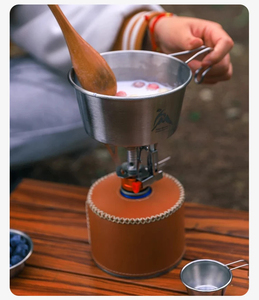 Cuisinière à gaz de <span class=keywords><strong>Camping</strong></span> en plein air portable pour sac à dos <span class=keywords><strong>MINI</strong></span> poêles intégrés avec allumage piézo pour meubles d'extérieur carburant <span class=keywords><strong>butane</strong></span> - Product Image 4
