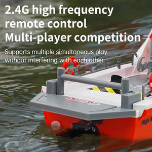 XT694ミニ2.4Ghzリモートコントロールレスキューボート1:32スケール4CGRCおもちゃ8 KM/H1503ブラシレスモーター水おもちゃ子供ギフト - Product Image 4
