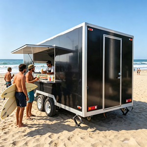 Camion de restauration mobile entièrement équipé avec cuisine complète, chariot de boulangerie à pizza, construction en acier inoxydable SF-13 - Product Image 1